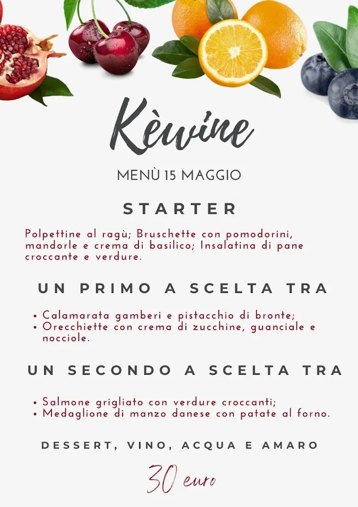 Menu_KéWine_Pomigliano d'Arco_image_3