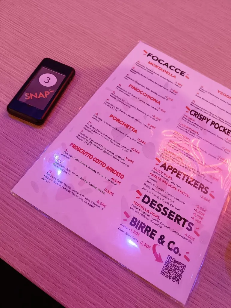 Menu_Snap - la tua focacceria di quartiere_Pomigliano d'Arco_image_1