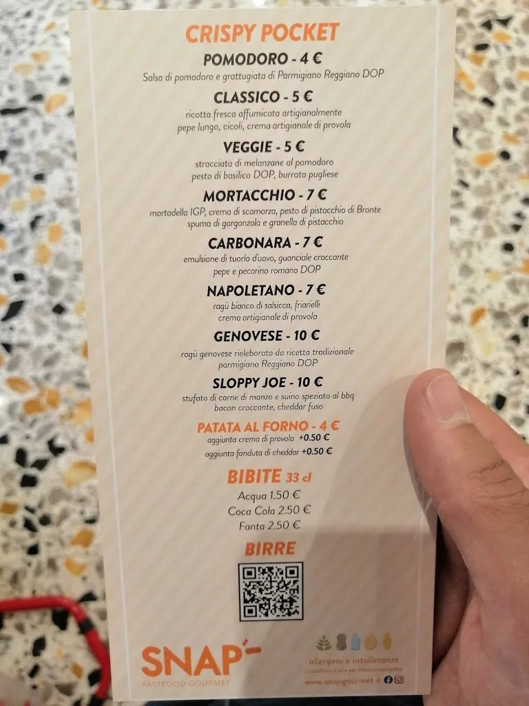 Menu_Snap - la tua focacceria di quartiere_Pomigliano d'Arco_image_2