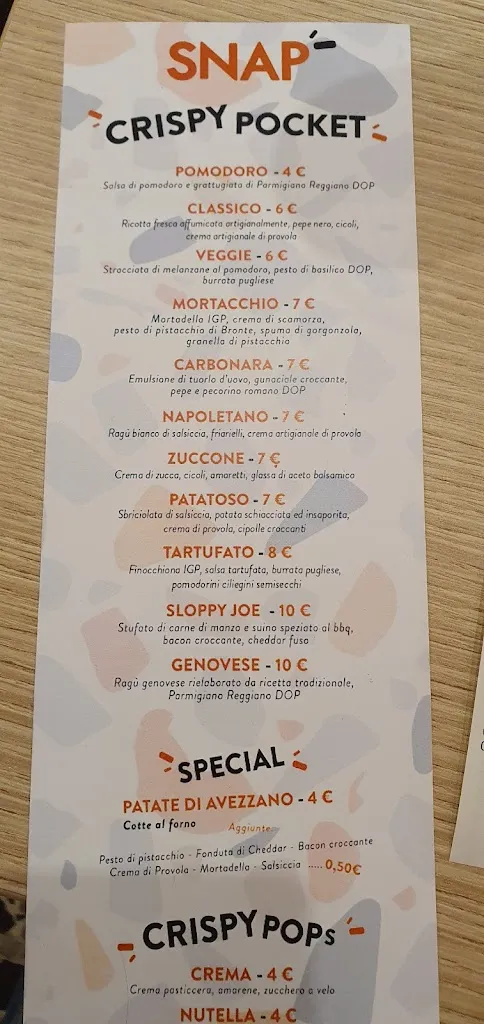 Menu_Snap - la tua focacceria di quartiere_Pomigliano d'Arco_image_3