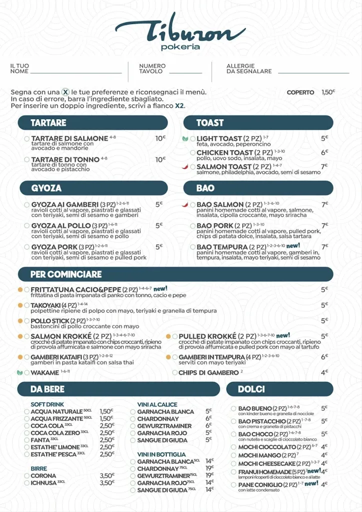 Menu_Pokeria Tiburon Pomigliano d'Arco_Pomigliano d'Arco_immagine_2