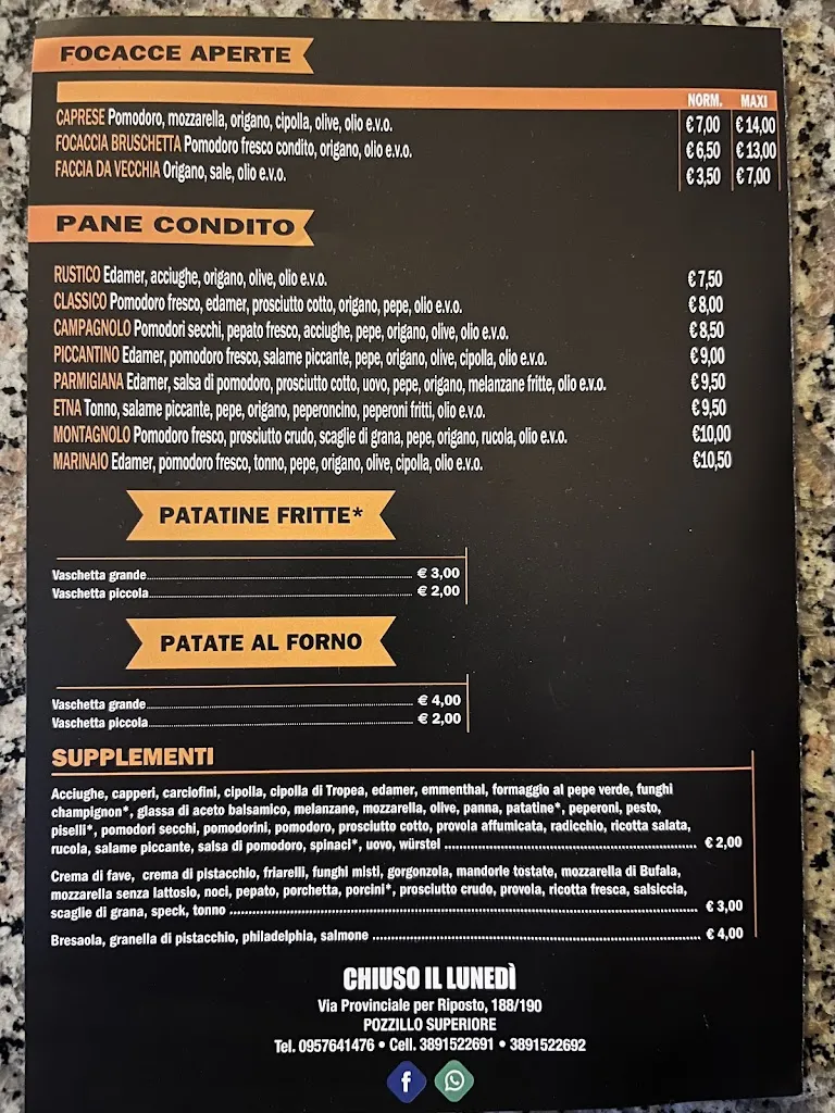 Menu_Pizzeria La Fontana_Pozzillo_image_1