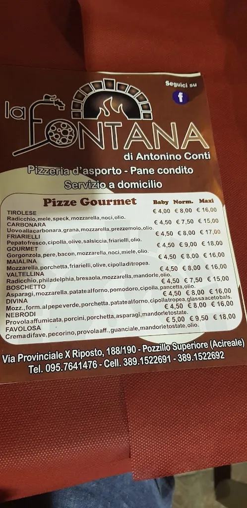 Menu_Pizzeria La Fontana_Pozzillo_image_4