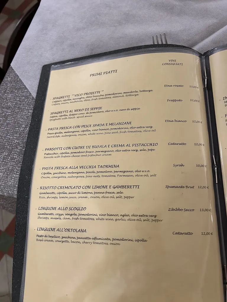Menu_Ristorante Trattoria Vico Proiette_Pozzillo_immagine_1