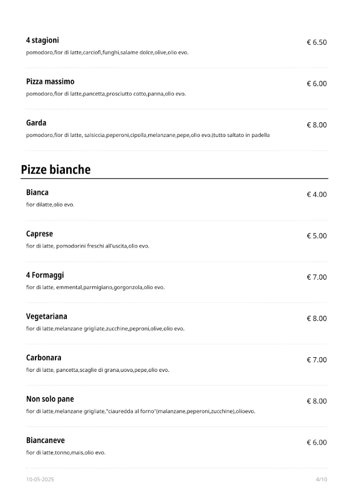 Menu_Trattoria Pizzeria Non Solo Pane_Roccagloriosa_image_1
