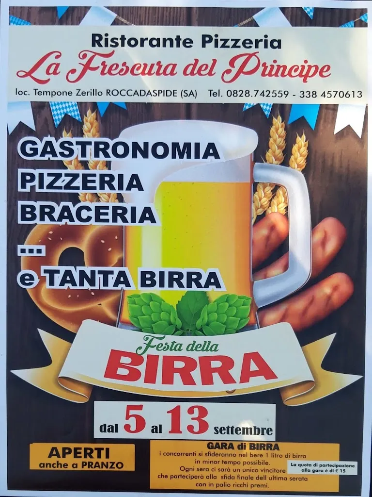 Menu_Bar Ristorante Pizzeria La Frescura del Principe di D'Angelo Carmine_Roccadaspide_image_1