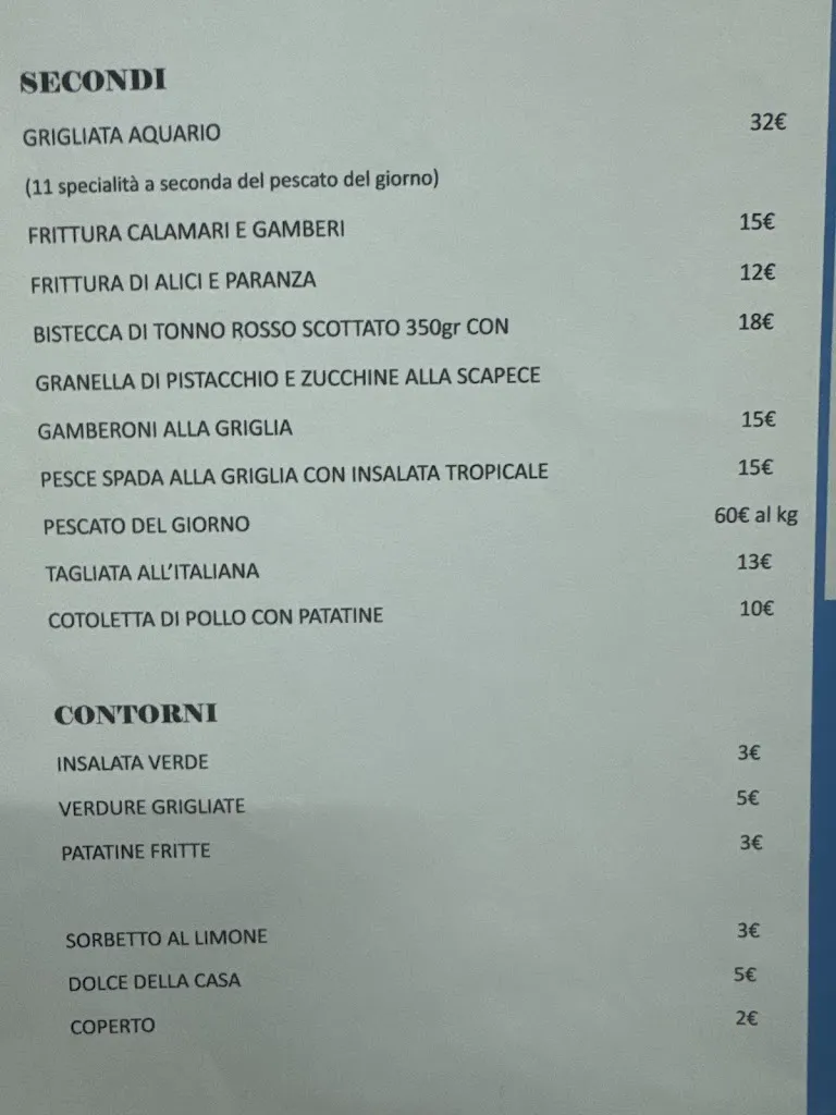 Menu_Aquario - Sea Food Restaurant_Sala Consilina_image_3