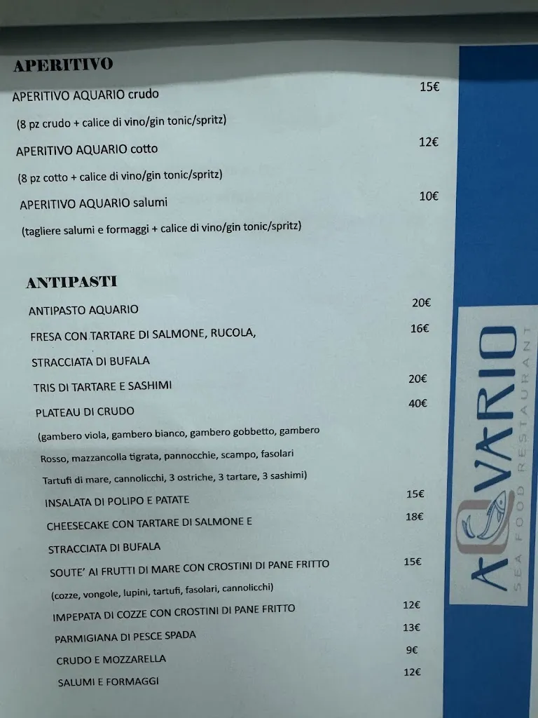 Menu_Aquario - Sea Food Restaurant_Sala Consilina_image_4