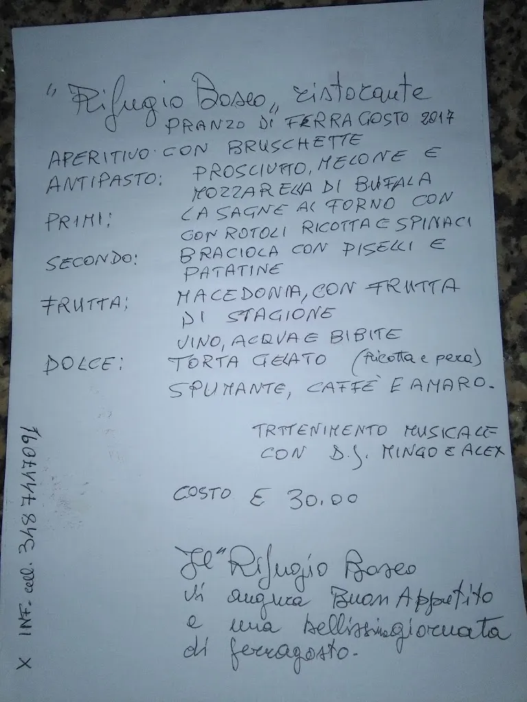 Menu_Rifugio Bosco Montauro_San Bartolomeo in Galdo_image_1