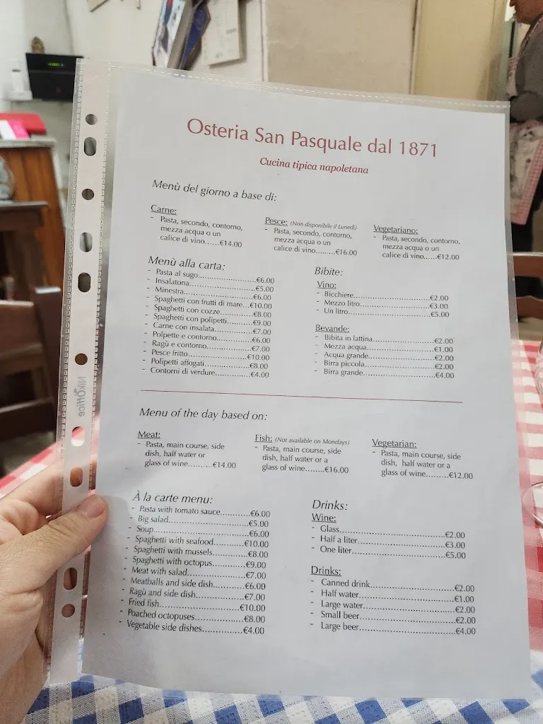 Menu_Osteria San Pasquale dal 1871_San Carlo All'Arena_image_2