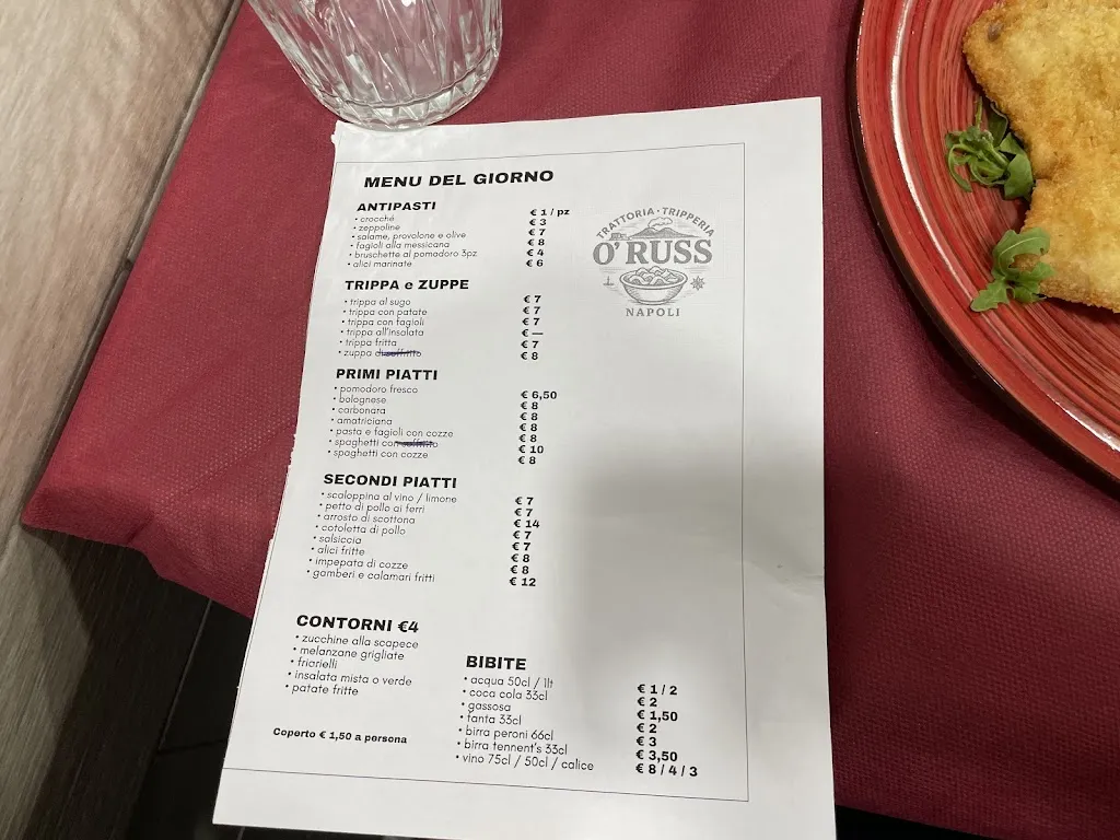 Menu_O' Russ_San Carlo All'Arena_image_1