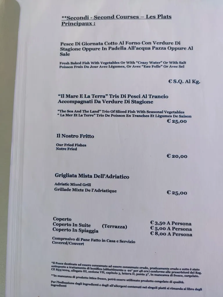 Menu_Cobà Beach Restaurant_San Giorgio_image_1