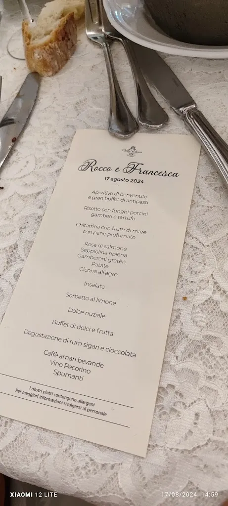 Menu_Ristorante, ricevimenti Villa Elena_Morino_image_1
