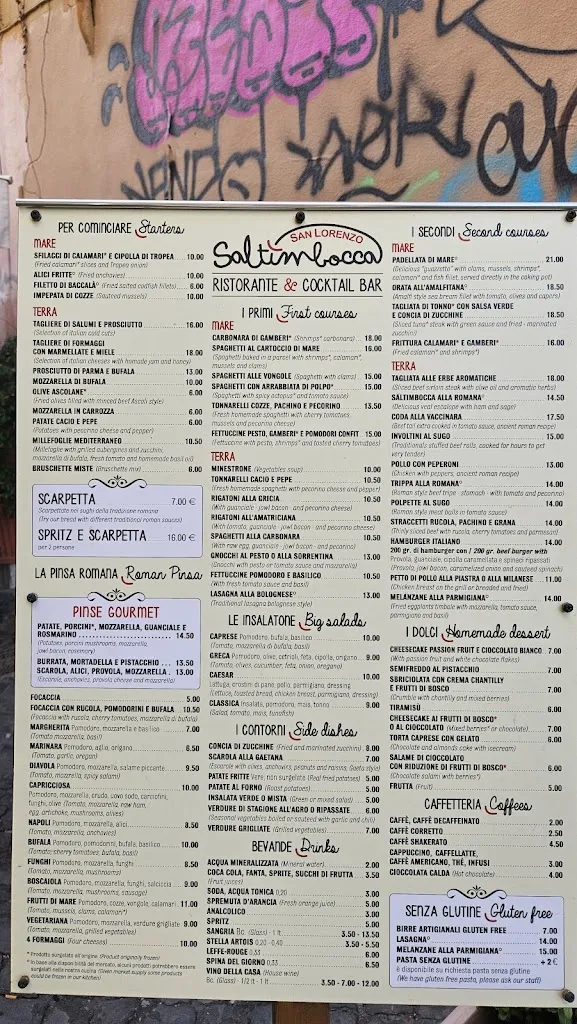 Menu_Saltimbocca San Lorenzo_San Lorenzo Maggiore_image_4
