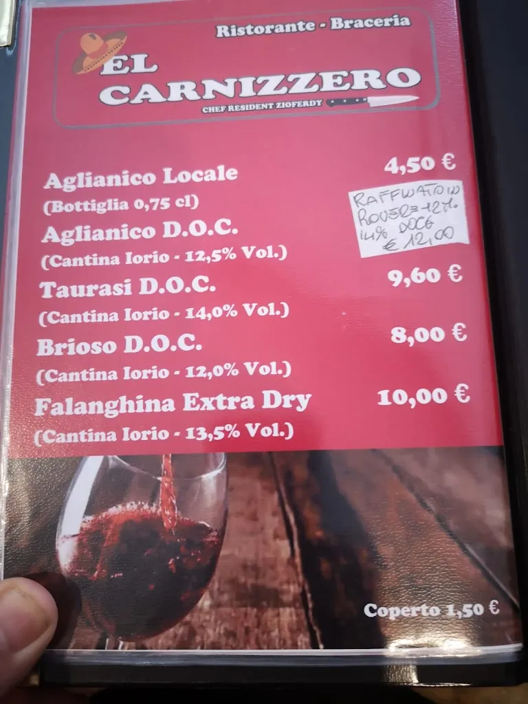Menu_Braceria El Carnizzero_San Gregorio Magno_immagine_2