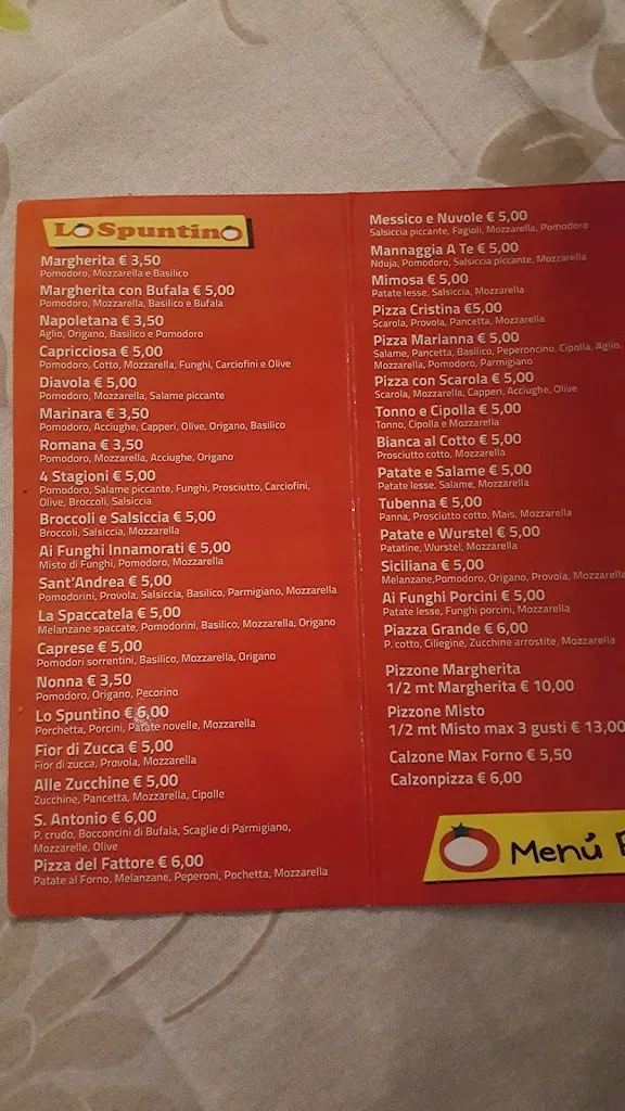 Menu_Pizzeria Lo Spuntino_San Mango Piemonte_image_3