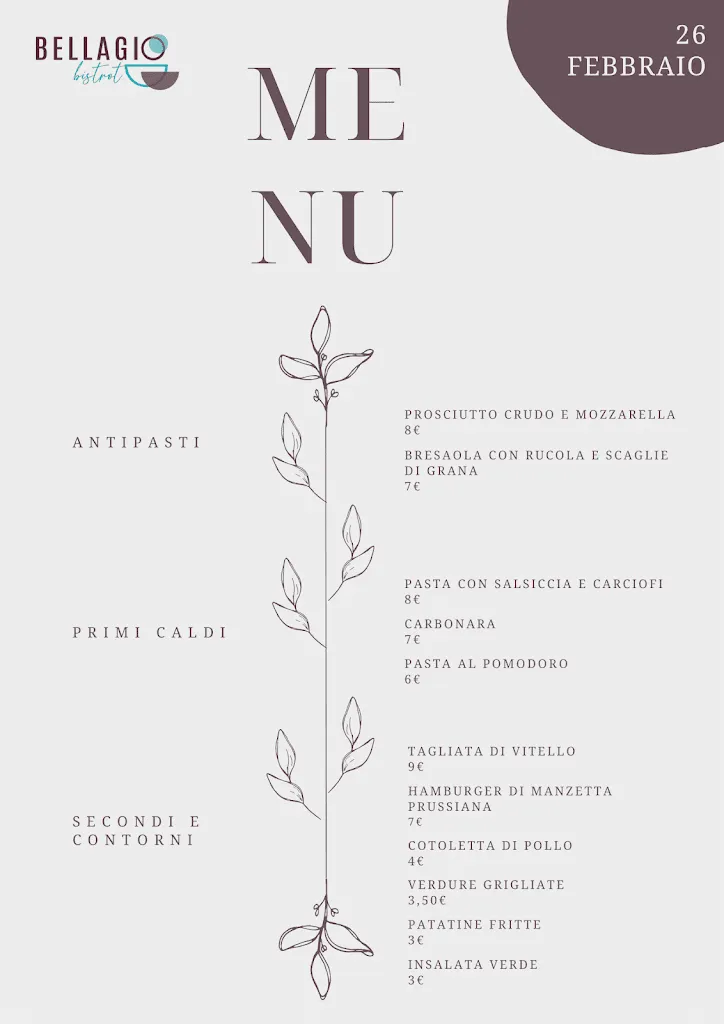 Menu_Bellagio Bistrot_San Marco dei Cavoti_immagine_1