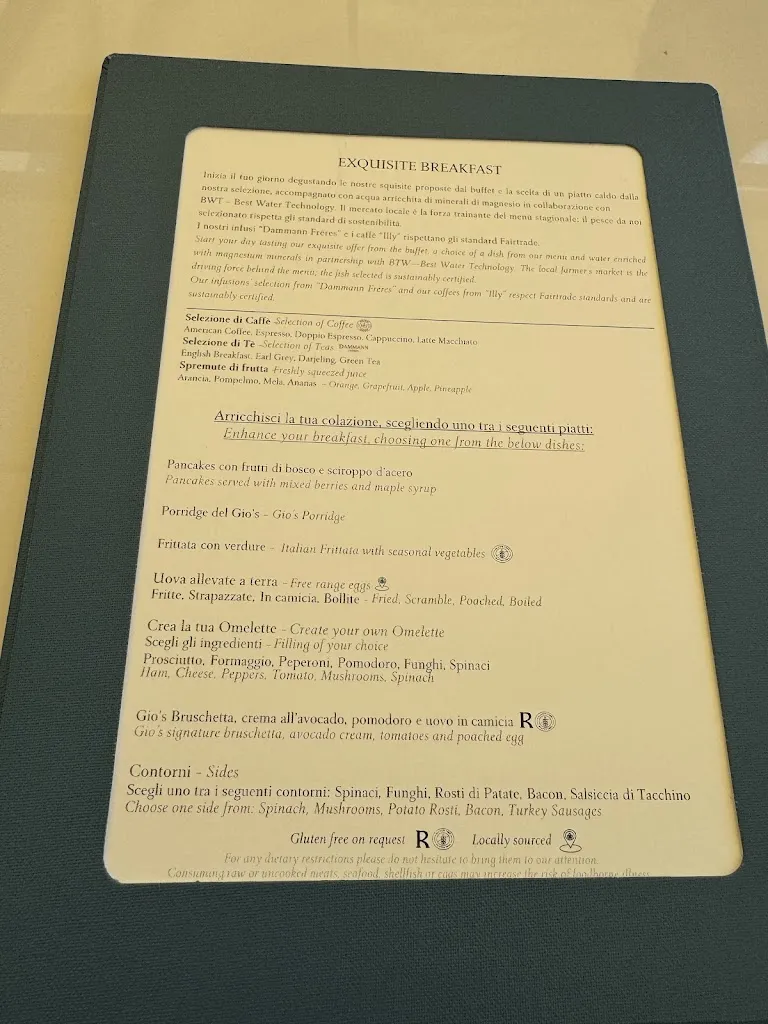 Menu_Gio's Restaurant & Terrace_San Marco_image_1