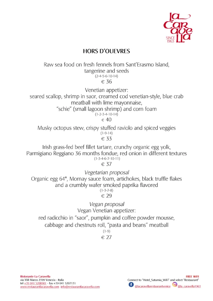 Menu_Restaurant La caravella_San Marco_image_2