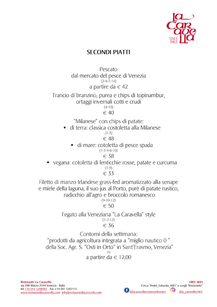 Menu_Restaurant La caravella_San Marco_image_3
