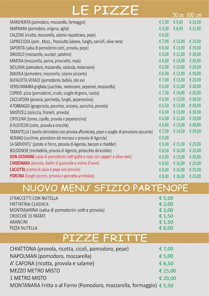 Menu_Sapore Saporito Pizzeria Napoletana, Friggitoria_San Paolo Bel Sito_image_1