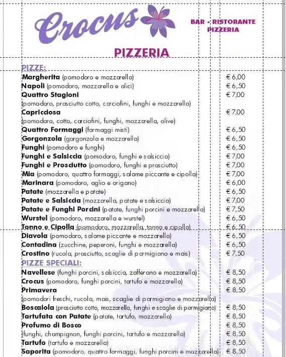 Menu_Ristorante Bar Crocus_Navelli_image_1