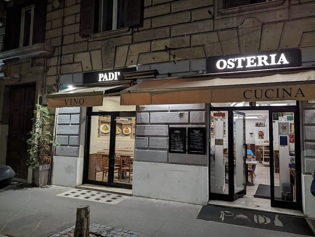 Osteria Padì Vaticano restaurant in San Pietro