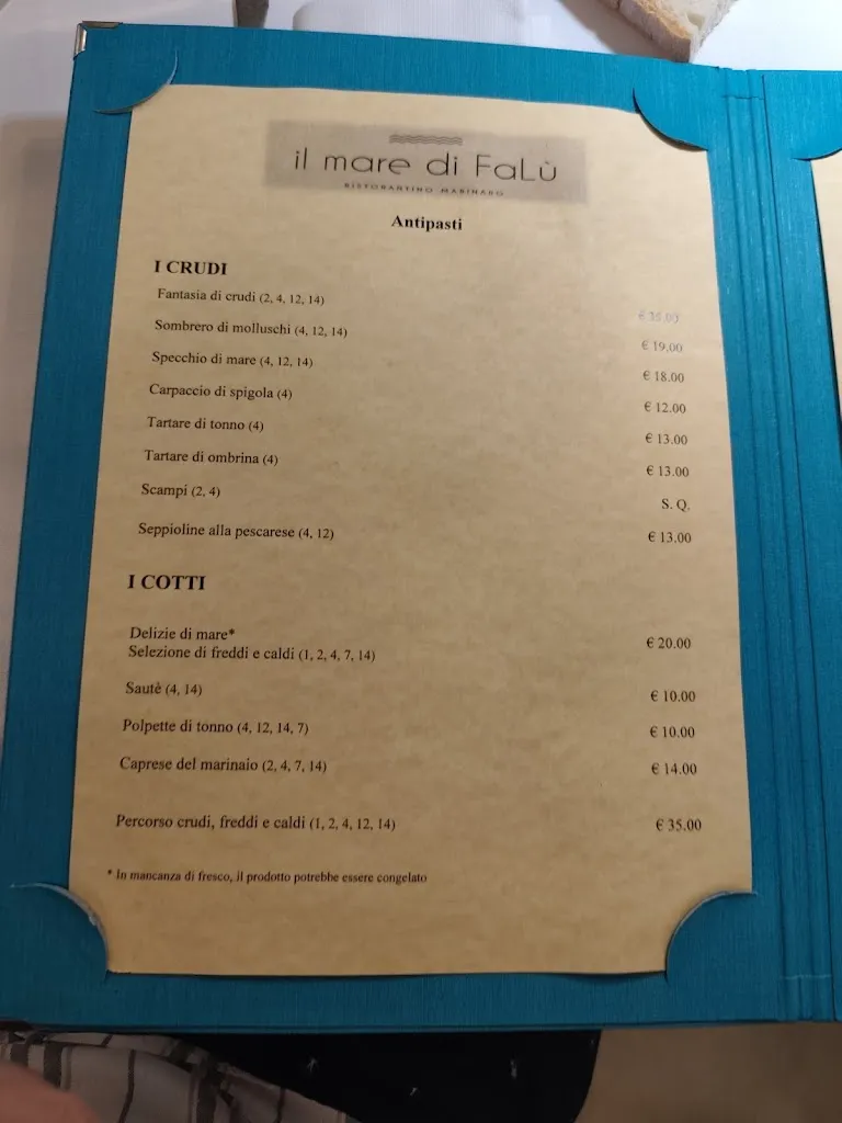 Menu_Il Mare di Falù_Montesilvano Marina_image_2