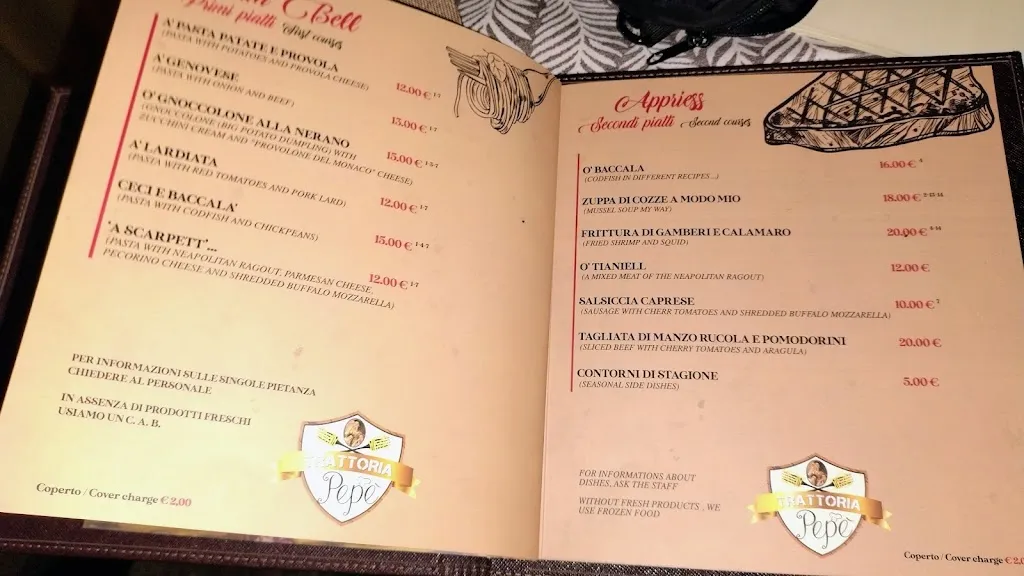 Menu_Trattoria Pepé_San Nicola la Strada_image_3