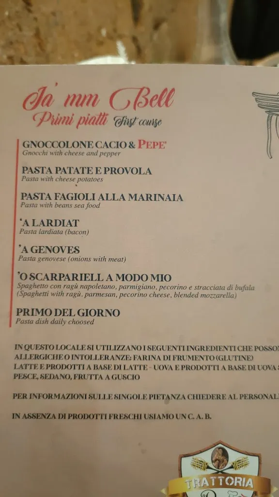 Menu_Trattoria Pepé_San Nicola la Strada_image_4