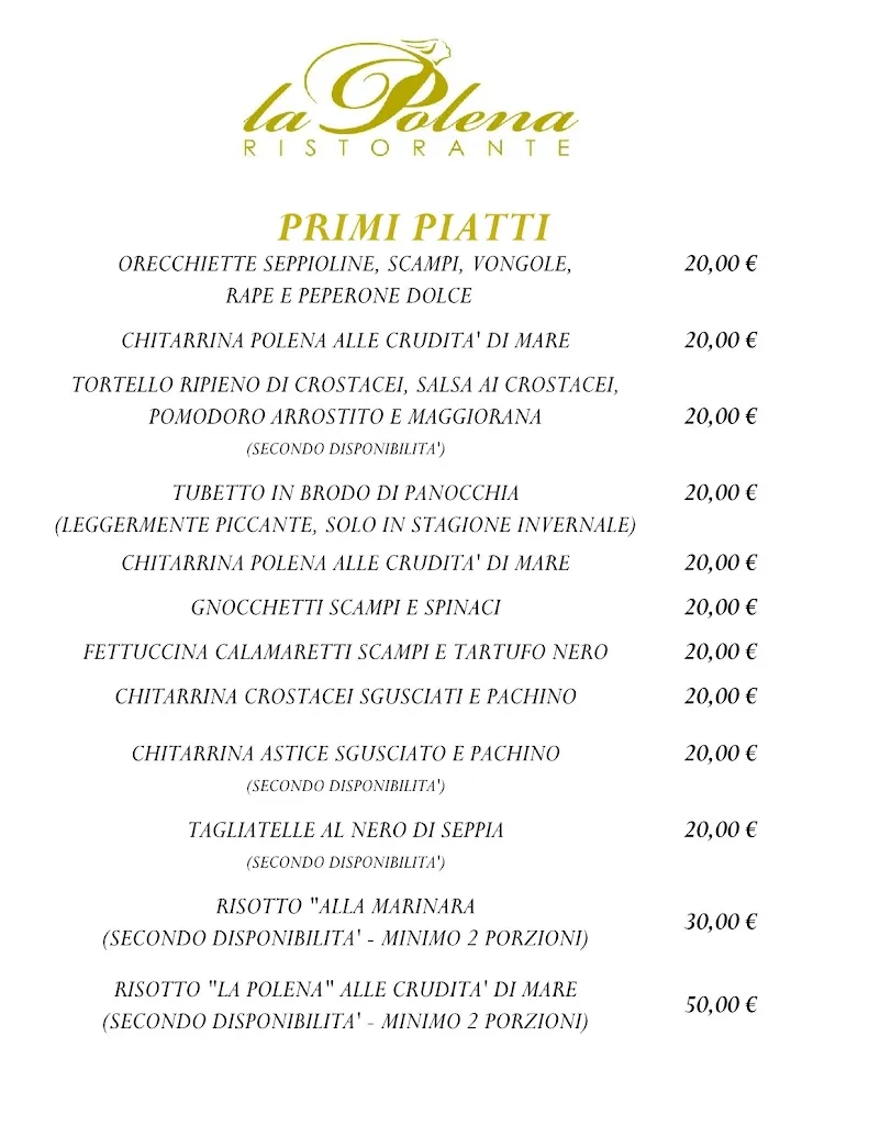 Menu_Ristorante La Polena_Montesilvano Marina_image_1