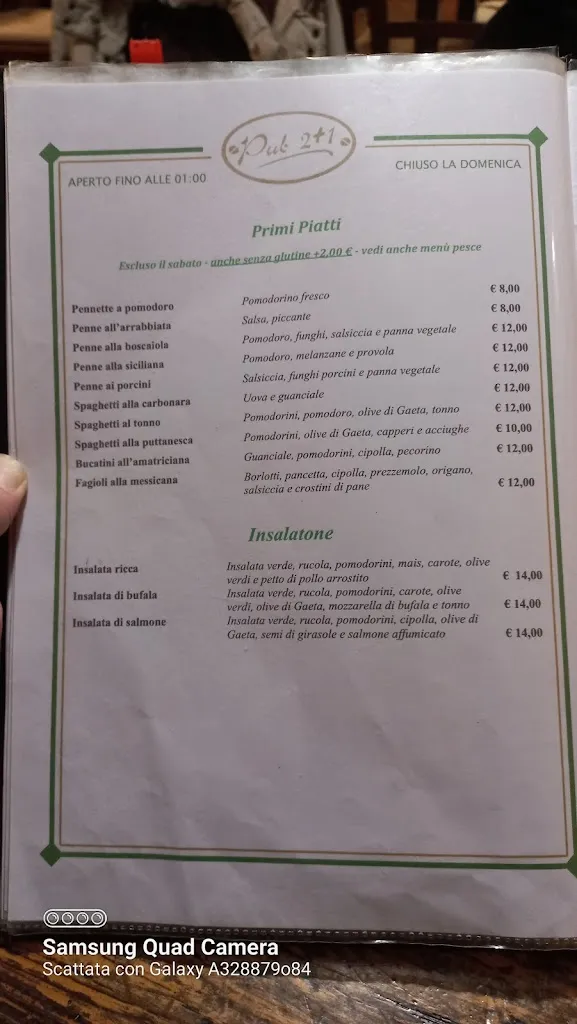 Menu_Pub 2+1 Ristorante Pizzeria_San Nicola la Strada_immagine_4