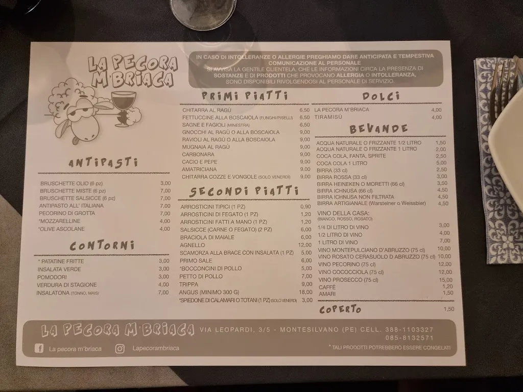 Menu_La Pecora M'Briaca_Montesilvano Marina_image_3