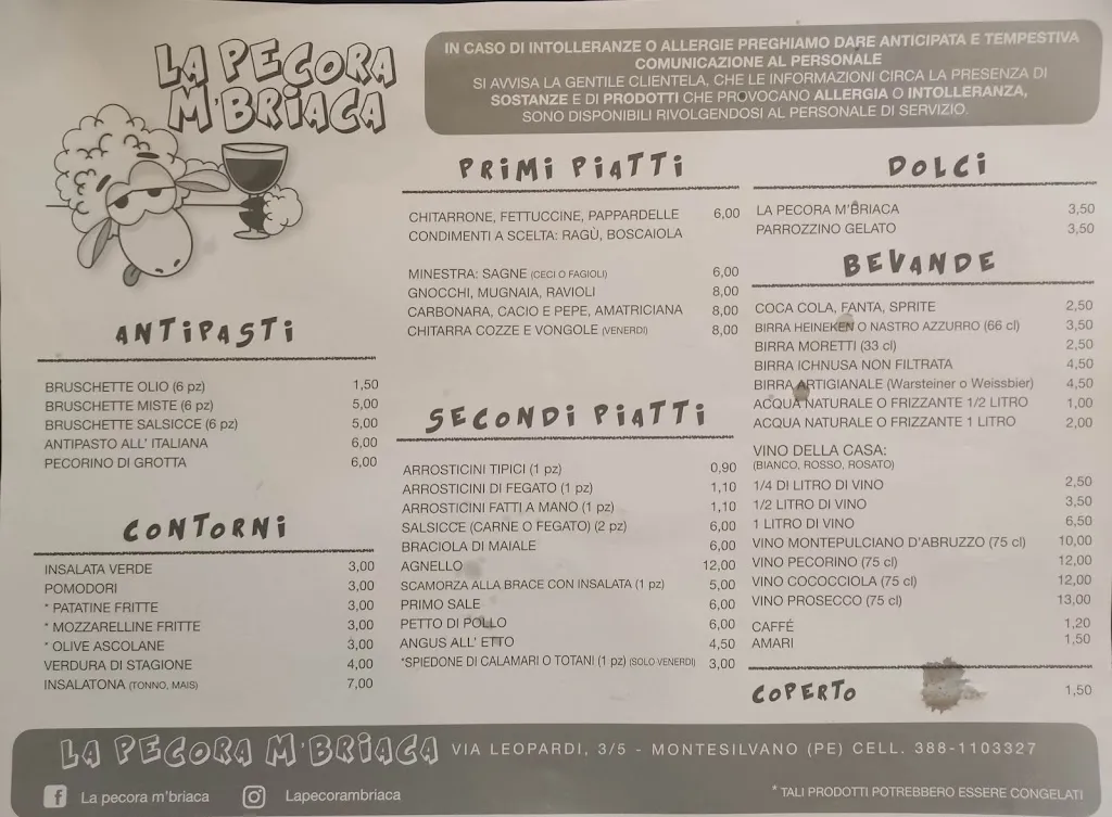 Menu_La Pecora M'Briaca_Montesilvano Marina_image_4
