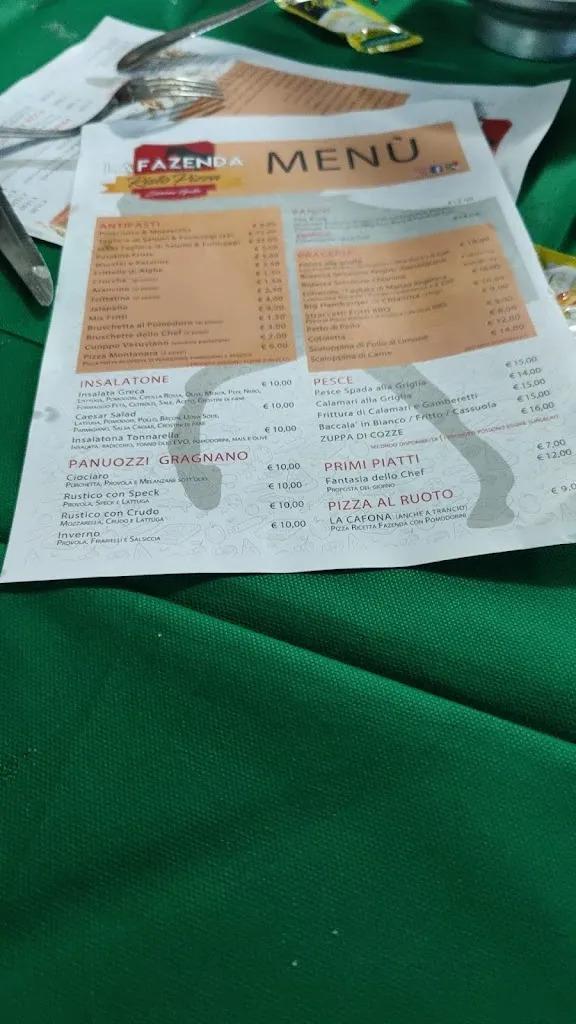 Menu_La Fazenda Caserta_San Nicola la Strada_image_3