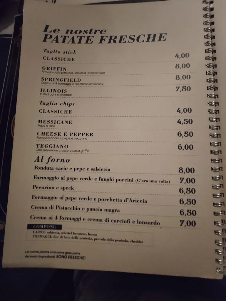 Menu_Griffin Pub e Grill Pizza Gourmet_San Vitaliano_image_2