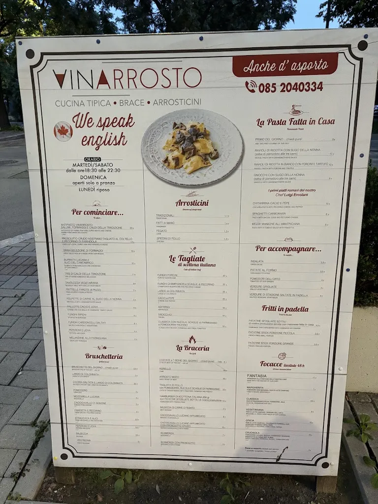 Menu_Vinarrosto Osteria Abruzzese, Brace Arrosticini_Montesilvano Marina_image_2