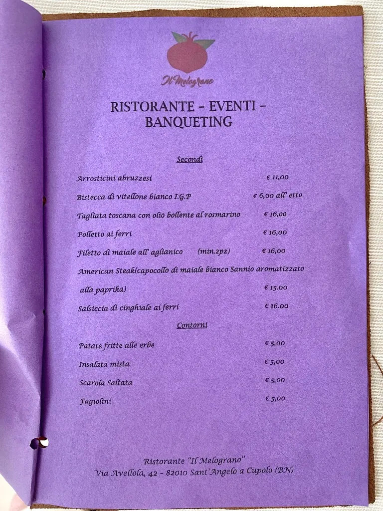 Menu_Il Melograno Ristorante e B&B Benevento_Sant'Angelo A Cupolo_image_1