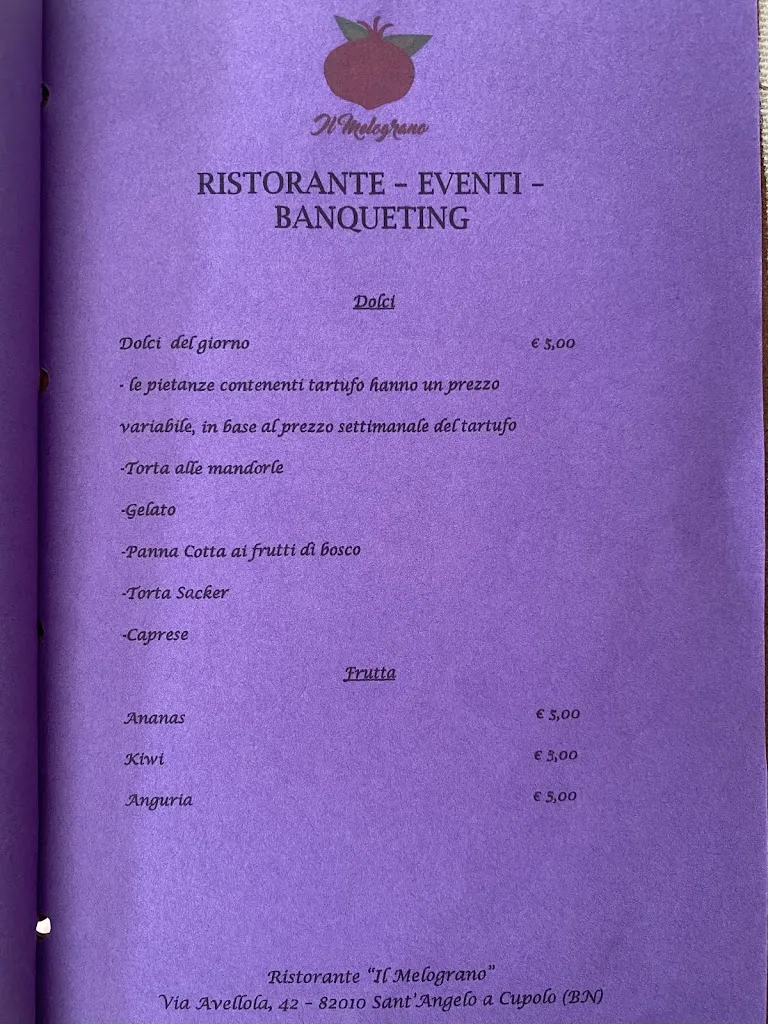Menu_Il Melograno Ristorante e B&B Benevento_Sant'Angelo A Cupolo_image_2