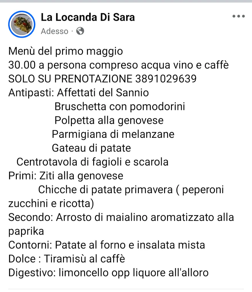 Menu_La Locanda Di Sara_Sant'Agata de'Goti_image_1