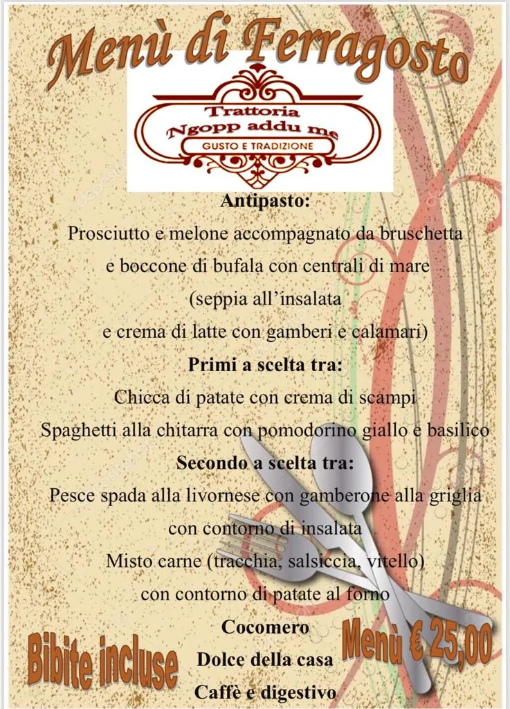 Menu_trattoria Ngopp addù me_Sant'Egidio del Monte Albino_image_1