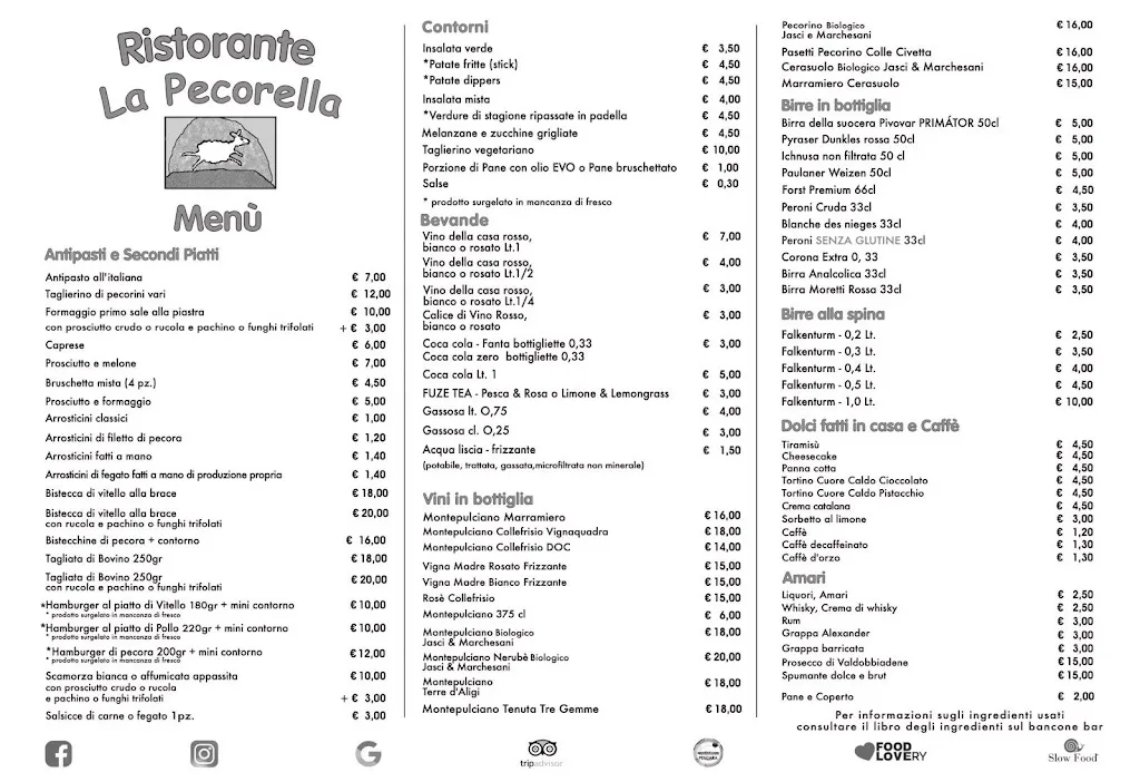 Menu_Ristorante la Pecorella di Cristina e Monica_Montesilvano Marina_image_1