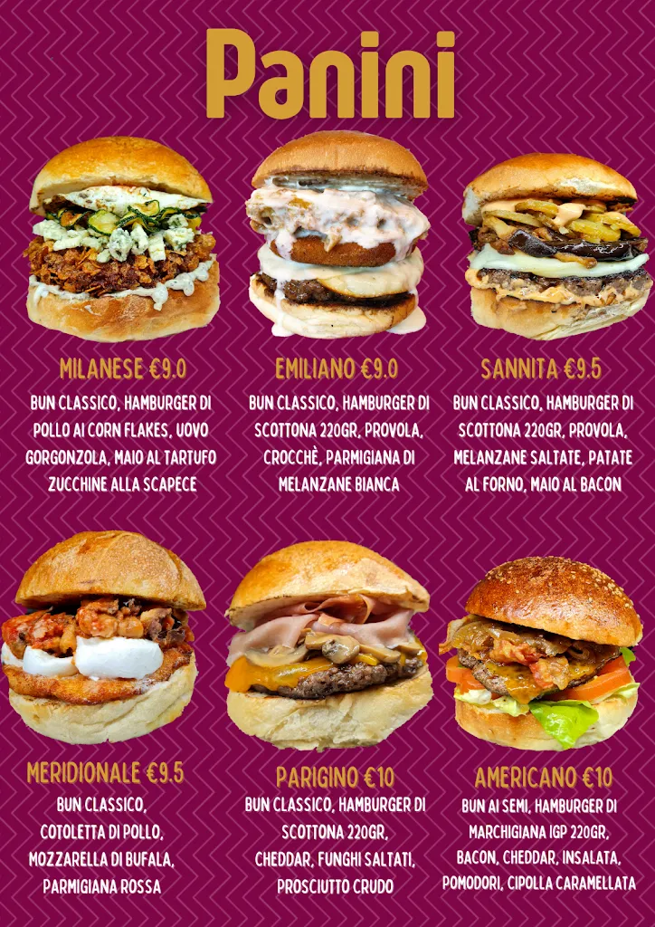 Menu_Panì Burger Store_Santa Maria A Vico_image_1