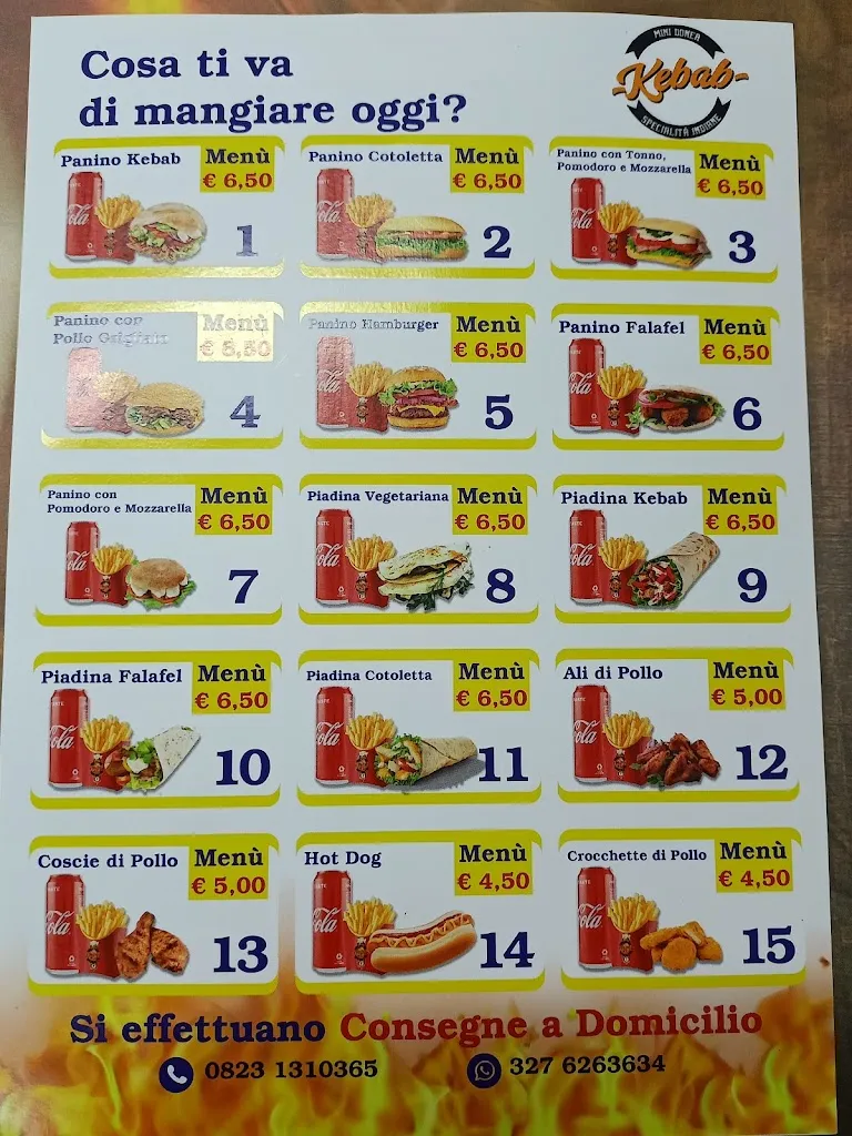 Menu_Mini doner kebab_Santa Maria A Vico_image_2