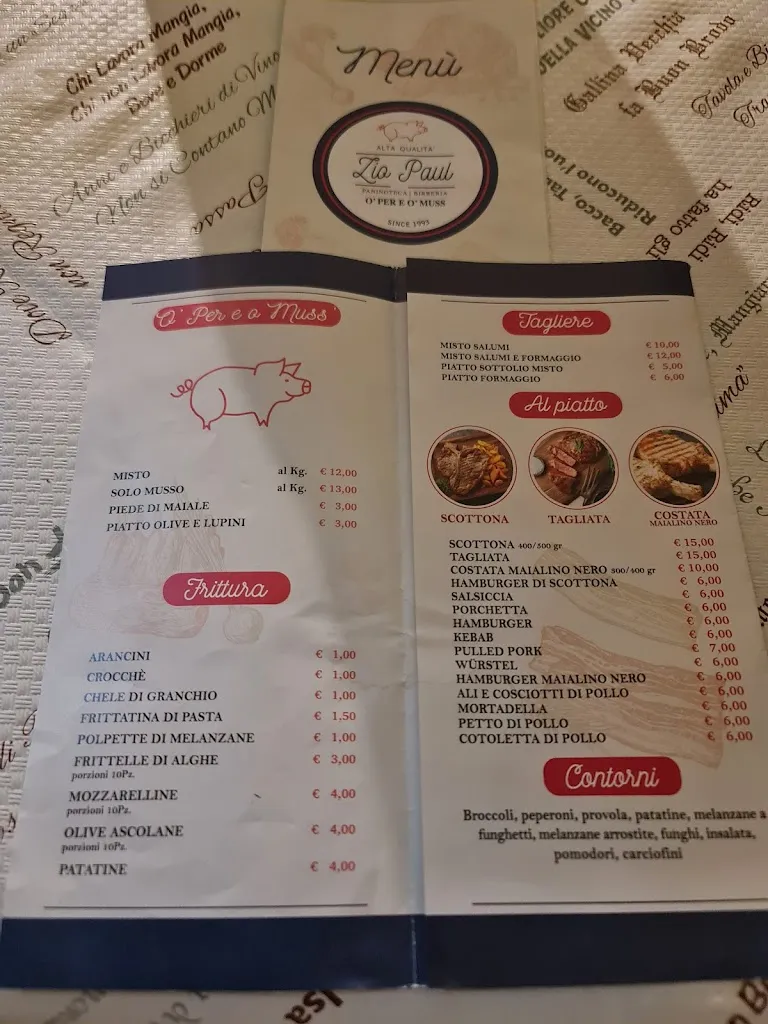 Menu_Zio paul braceria paninoteca o per e o muss_Santa Maria La Carità_image_1