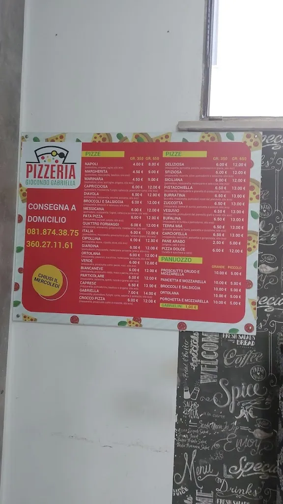 Menu_Pizzeria Gabriella Giocondo_Santa Maria La Carità_image_1