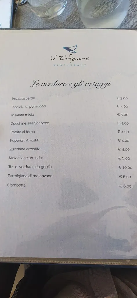 Menu_Ristorante U' Zifaro Di Troccoli Vito_Scario_immagine_3
