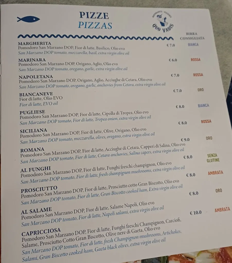 Menu_Quo Vadis_Scario_image_1