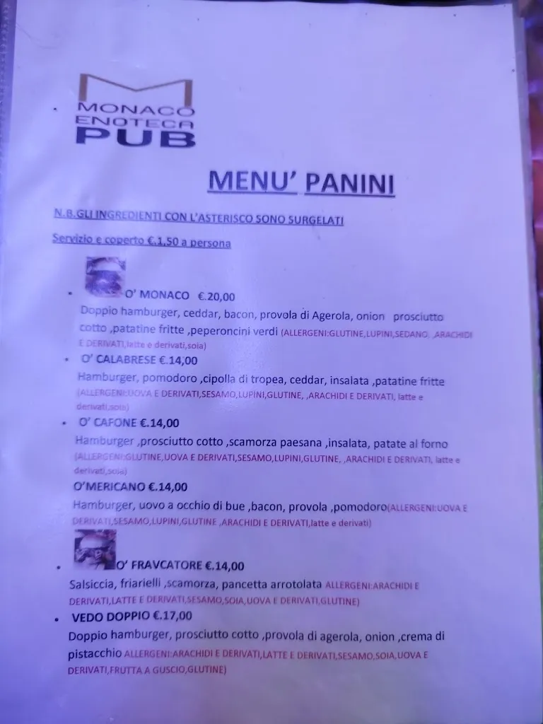 Menu_Monaco Diner Hamburgeria_Secondigliano_image_1