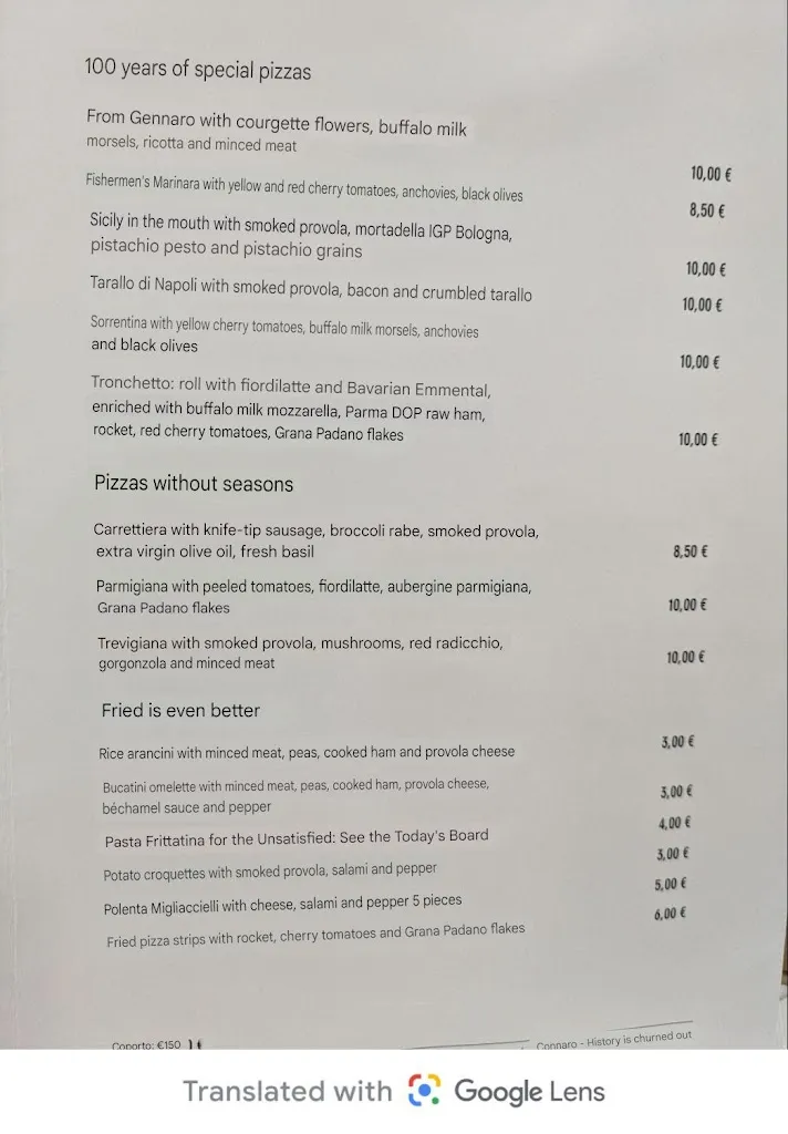 Menu_La Pizza da Gennaro_Secondigliano_immagine_1